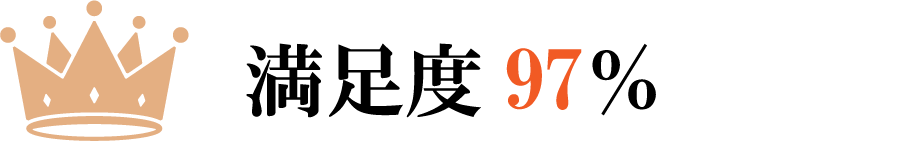 満足度97％